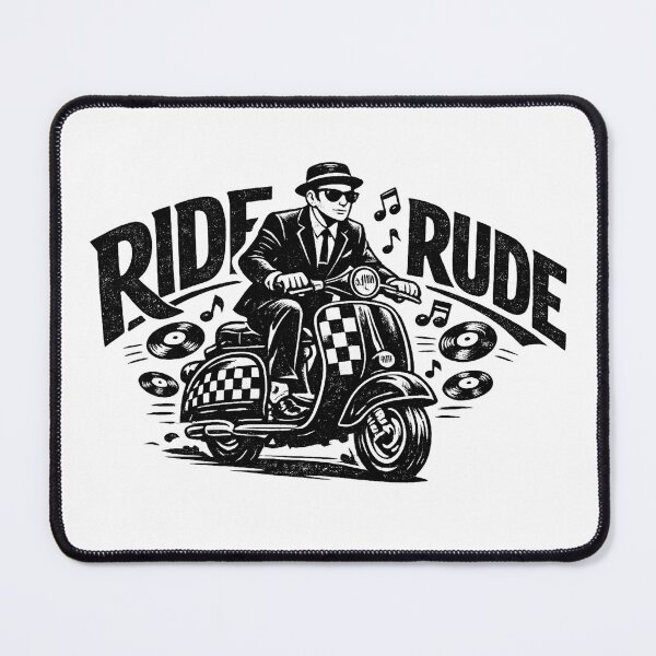 Item preview, Ride Rude - Rude Boy 2 Tone Scooter designed and sold by RudeBeatCo.