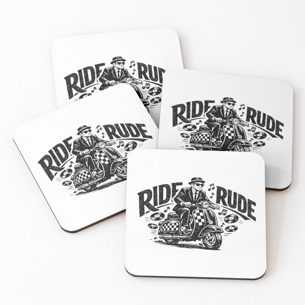 Item preview, Ride Rude - Rude Boy 2 Tone Scooter  designed and sold by RudeBeatCo.