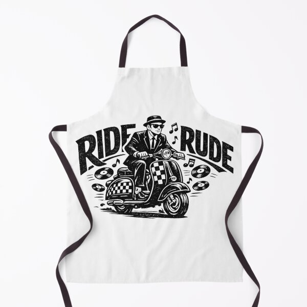 Item preview, Ride Rude - Rude Boy 2 Tone Scooter designed and sold by RudeBeatCo.