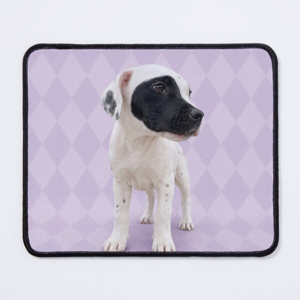 Item preview, Lavender Harlequin Masked Puppy Art designed and sold by RescueHeart10.