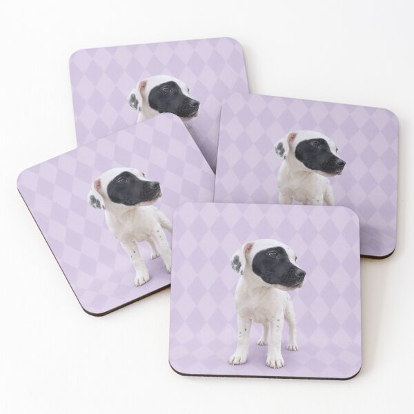 Item preview,  Lavender Harlequin Masked Puppy Art designed and sold by RescueHeart10.