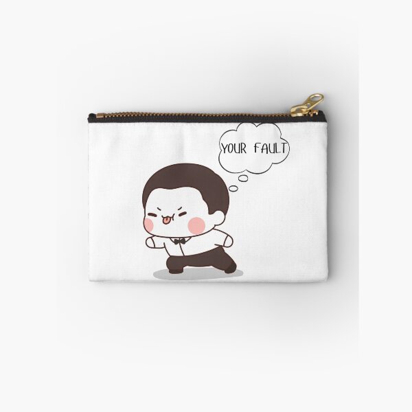 Item preview, Cute Cartoon Character Playing Blame Game Sticker designed and sold by ArtivoNest.