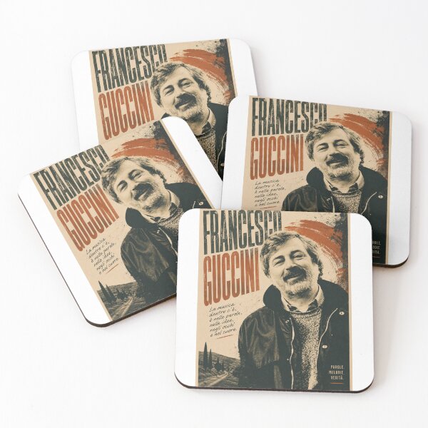 Item preview, Francesco Guccini Vintage Italian Music Portrait – Retro Typography Poster designed and sold by Eddy048.