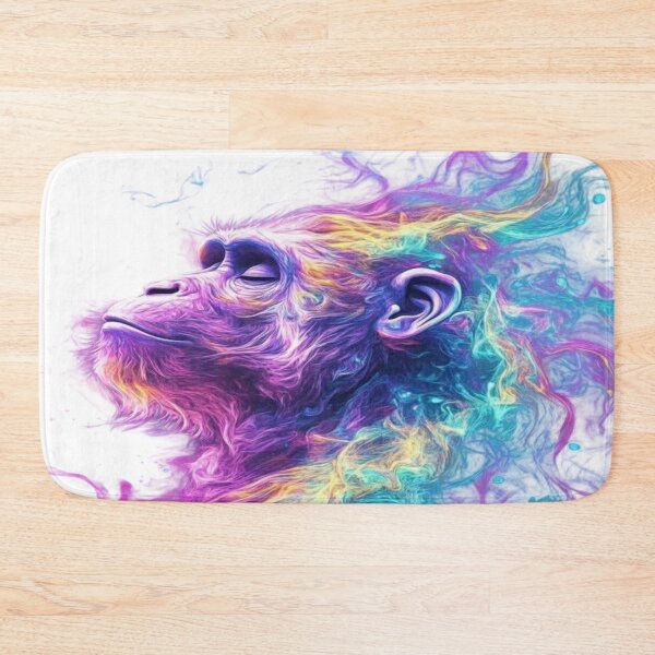 Item preview, The Cosmic Soul in Metamorphosis, Psychedelic Cosmic Monkey - Visionary Art with Rainbow Energy and Colored Smoke designed and sold by RAYBIL.