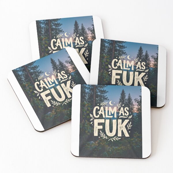 Item preview, Calm As Fuk | Funny Chill & Relaxed Design designed and sold by FitEnvy.