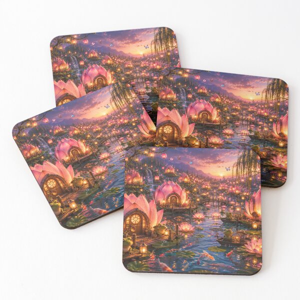 Item preview, Lotus Lantern Fantasy Village designed and sold by Gold&pixels.