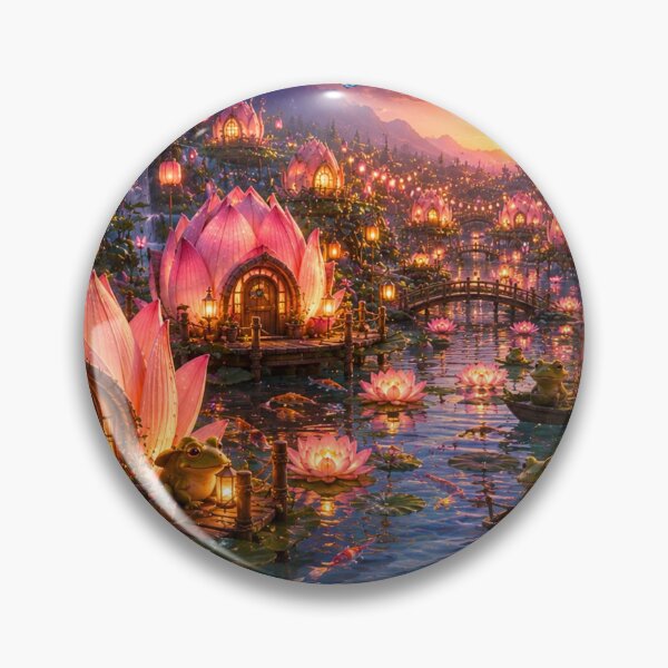 Item preview, Lotus Lantern Fantasy Village designed and sold by Gold&pixels.