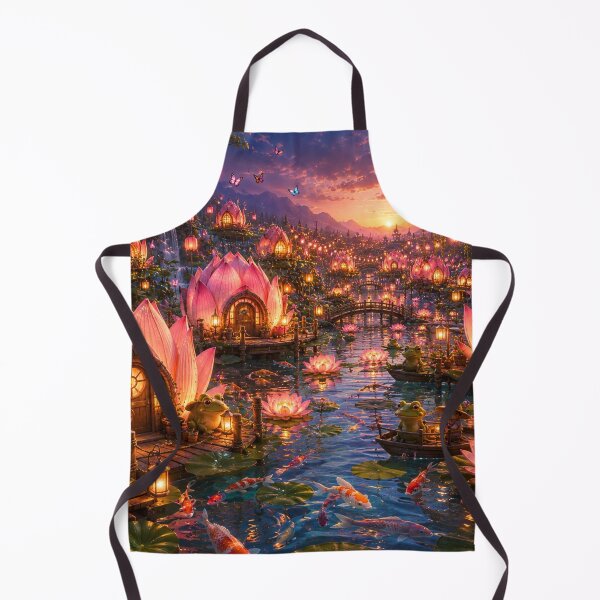 Item preview, Lotus Lantern Fantasy Village designed and sold by Gold&pixels.