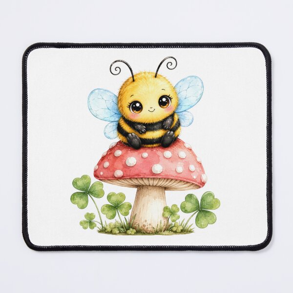 Item preview, Baxter Bumblebee on a Mushroom designed and sold by Curious Frog.