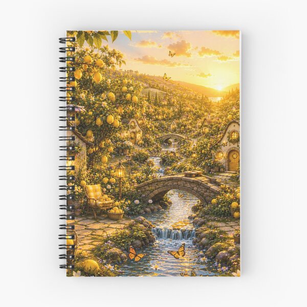 Item preview, Fantasía de pueblo de limón designed and sold by Gold&pixels.