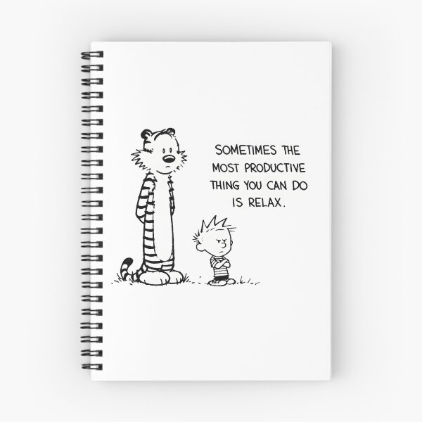 Item preview, Sometimes the Most Productive Thing You Can Do Is Relax | Calvin and Hobbes Inspired Quote designed and sold by boutkhilnl.