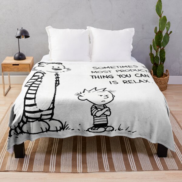 Item preview, Sometimes the Most Productive Thing You Can Do Is Relax | Calvin and Hobbes Inspired Quote designed and sold by boutkhilnl.