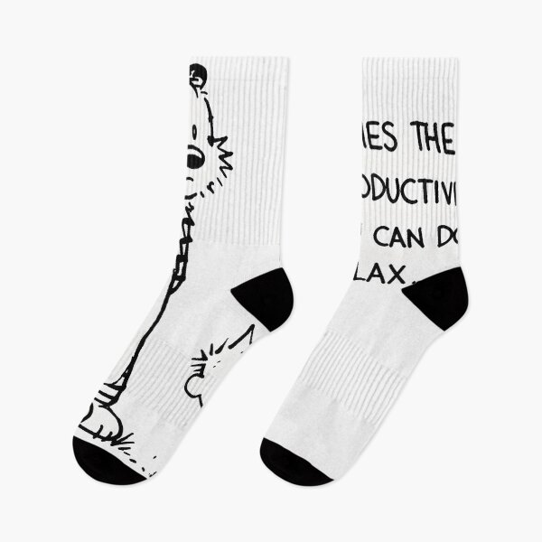 Item preview, Sometimes the Most Productive Thing You Can Do Is Relax | Calvin and Hobbes Inspired Quote designed and sold by boutkhilnl.