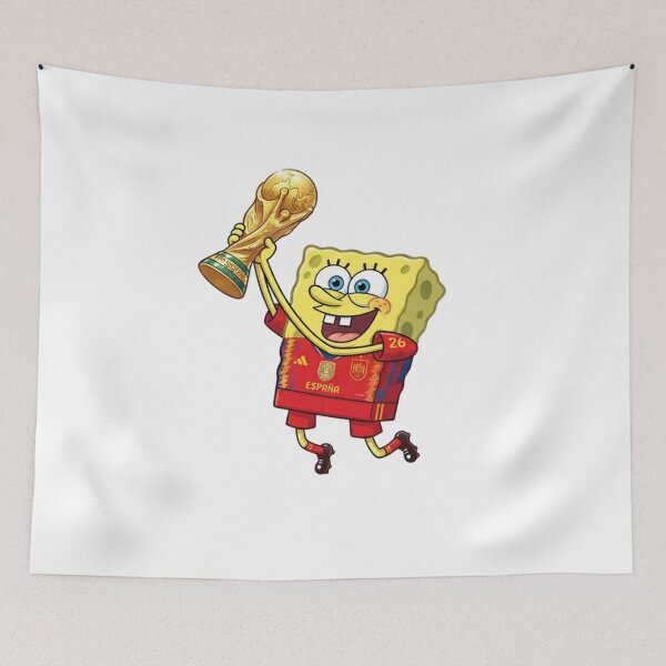 Item preview, Spongebob Spain Soccer Champion World Cup Trophy Winner Artwork designed and sold by annaarthk.