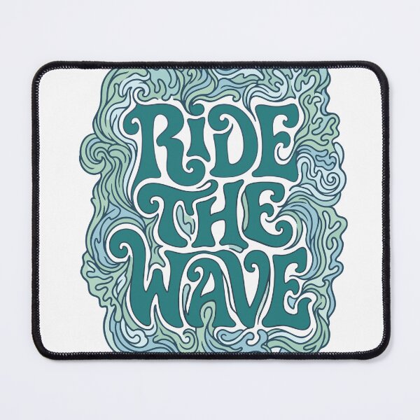 Item preview, Ride The Wave - Coastal Surf Typography designed and sold by Pulpa-grafica.
