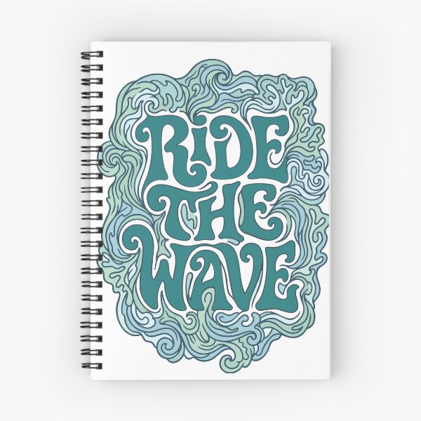 Item preview, Ride The Wave - Coastal Surf Typography designed and sold by Pulpa-grafica.