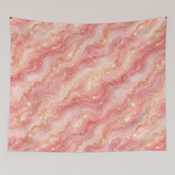 Item preview, Diagonal Pink Golden Nebula Pattern designed and sold by Inkworksbyshery.