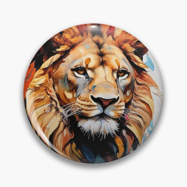 Item preview, Lion Face Majestic Oil Painting Digital Design Art  designed and sold by DEC02.