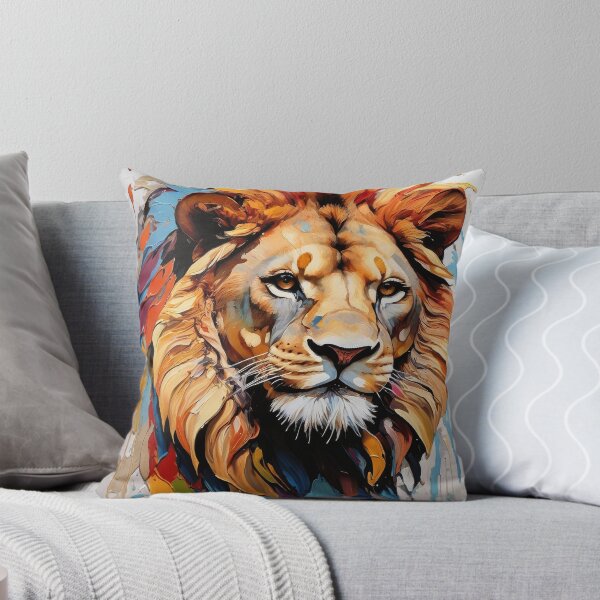 Item preview, Lion Face Majestic Oil Painting Digital Design Art  designed and sold by DEC02.