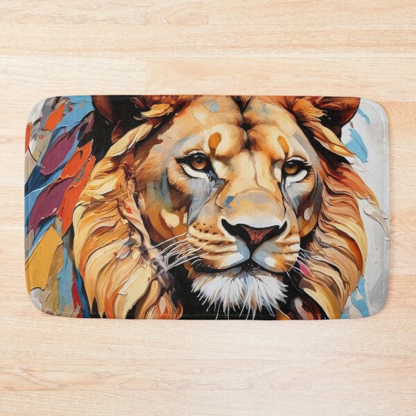 Item preview, Lion Face Majestic Oil Painting Digital Design Art  designed and sold by DEC02.