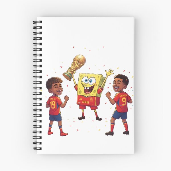 Item preview, Spongebob Celebrating Soccer World Cup Victory With Spain Football Champions designed and sold by annaarthk.