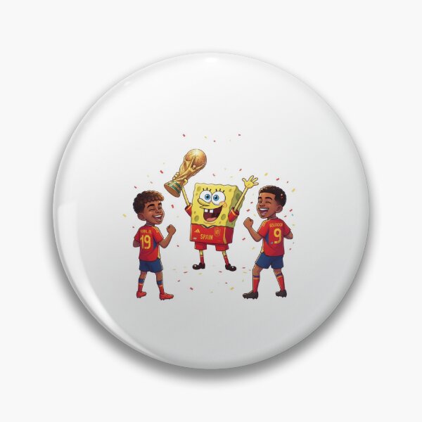 Item preview, Spongebob Celebrating Soccer World Cup Victory With Spain Football Champions designed and sold by annaarthk.