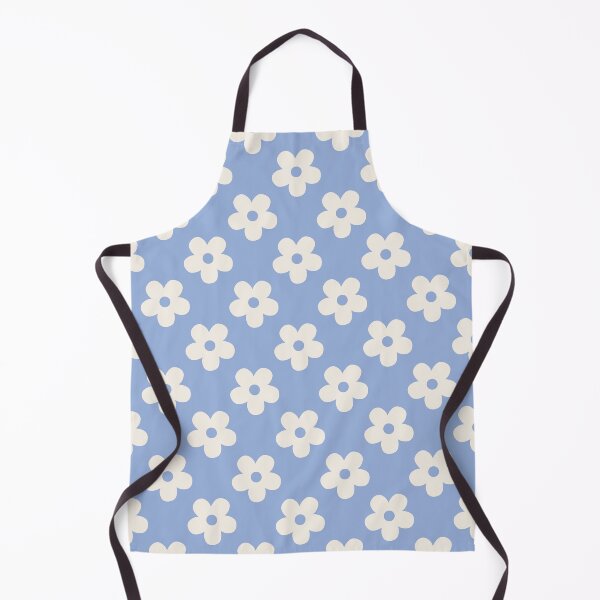 Item preview, Blue Floral Pattern | Beige and Periwinkle Flowers Pattern | Retro Cream and Blue Pattern Daisy Flowers Design | Preppy Cream Flower Pattern | Coquette Blue and Cream Floral Pattern designed and sold by VivaFy.