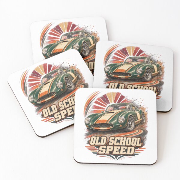Item preview, Old School Speed Vintage Race Car Art designed and sold by Tobull.