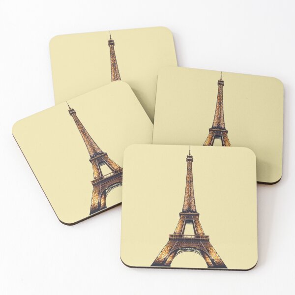 Item preview, Eiffel Tower at Night – Golden Illuminated Paris Landmark Graphic designed and sold by Northern Glow Art.