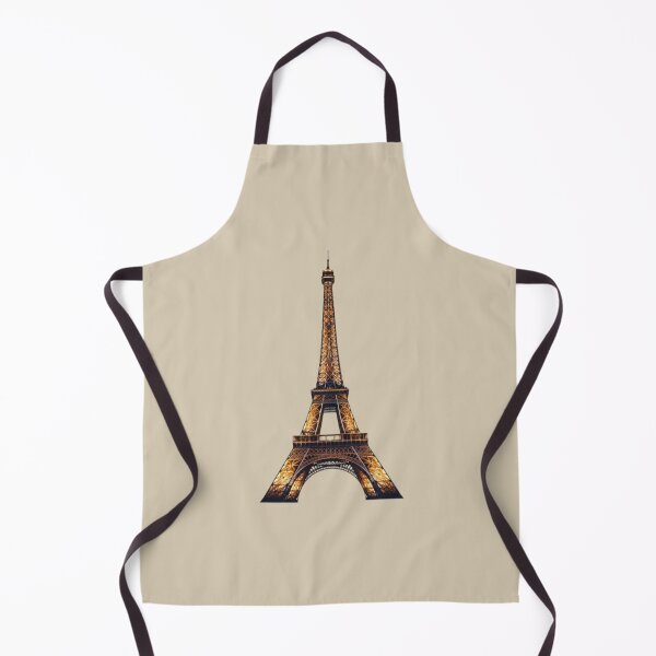 Item preview, Eiffel Tower at Night – Golden Illuminated Paris Landmark Graphic designed and sold by Northern Glow Art.