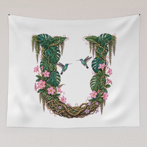 Item preview, Letter U - The Hummingbird's Nest designed and sold by FantasyPearl.