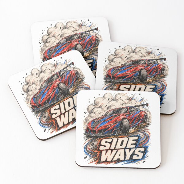 Item preview, Side Ways Drift Car Colored Pencil Art designed and sold by Tobull.