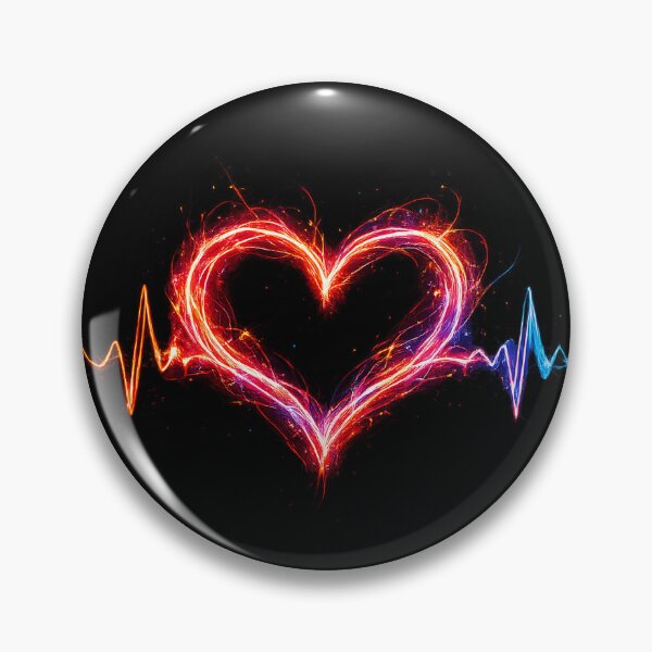 Item preview, Neon Heartbeat Energy Line Artwork designed and sold by NucciCollective.