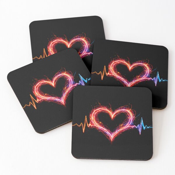 Item preview, Neon Heartbeat Energy Line Artwork designed and sold by NucciCollective.