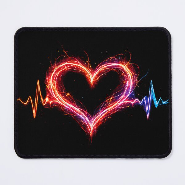 Item preview, Neon Heartbeat Energy Line Artwork designed and sold by NucciCollective.