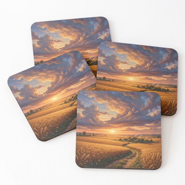 Item preview, The Shire Harvest Fields Lord of the Rings Hobbiton Fantasy Landscape designed and sold by LunaMarkos.