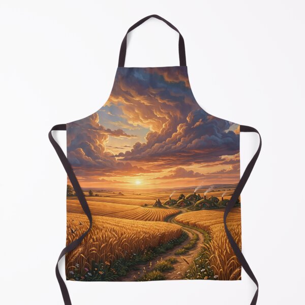 Item preview, The Shire Harvest Fields Lord of the Rings Hobbiton Fantasy Landscape designed and sold by LunaMarkos.