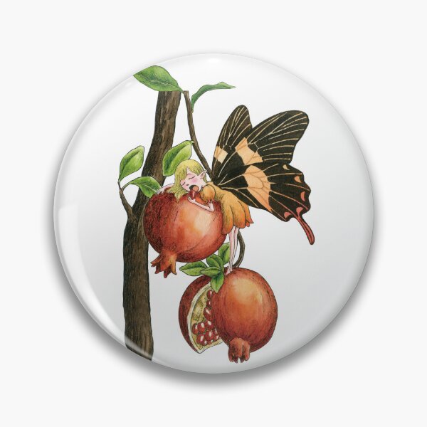 Item preview, August 7th birthday flower Pomegranate Fairy designed and sold by 366birthflower.
