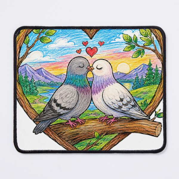 Item preview, Lovebirds at sunset designed and sold by brasildesigns.