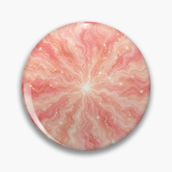 Item preview, Pink Golden Nebula Radial Print designed and sold by Inkworksbyshery.