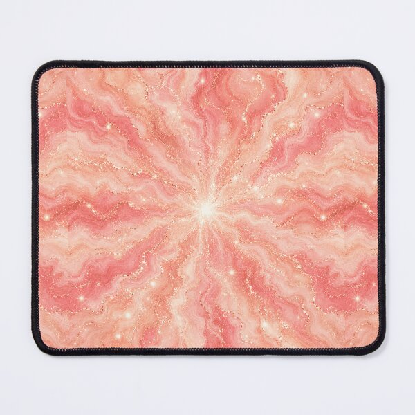 Item preview, Pink Golden Nebula Radial Print designed and sold by Inkworksbyshery.