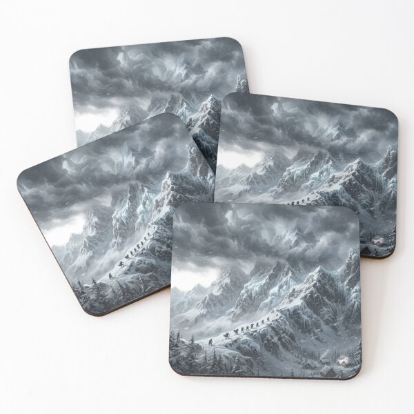Item preview, Caradhras Mountain Pass Lord of the Rings Blizzard Landscape designed and sold by LunaMarkos.