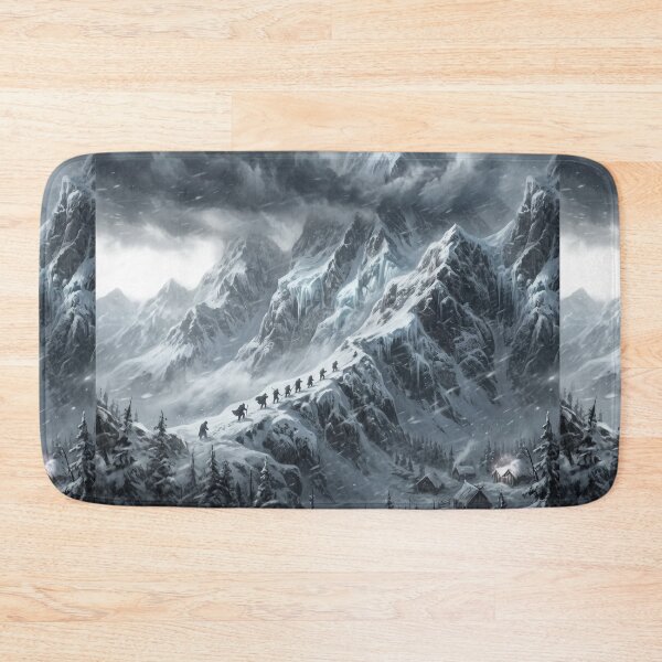 Item preview, Caradhras Mountain Pass Lord of the Rings Blizzard Landscape designed and sold by LunaMarkos.