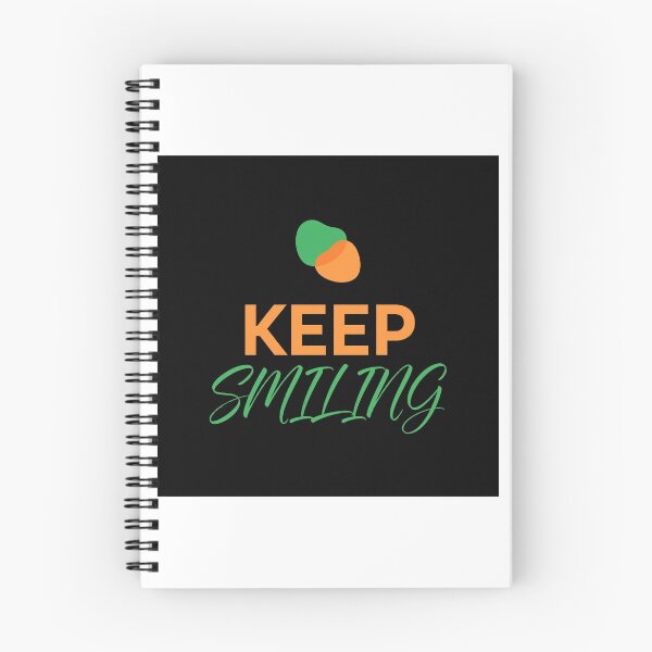 Item preview, Keep Smiling - Green Orange Minimalist Typography Design designed and sold by Harvirkaur.