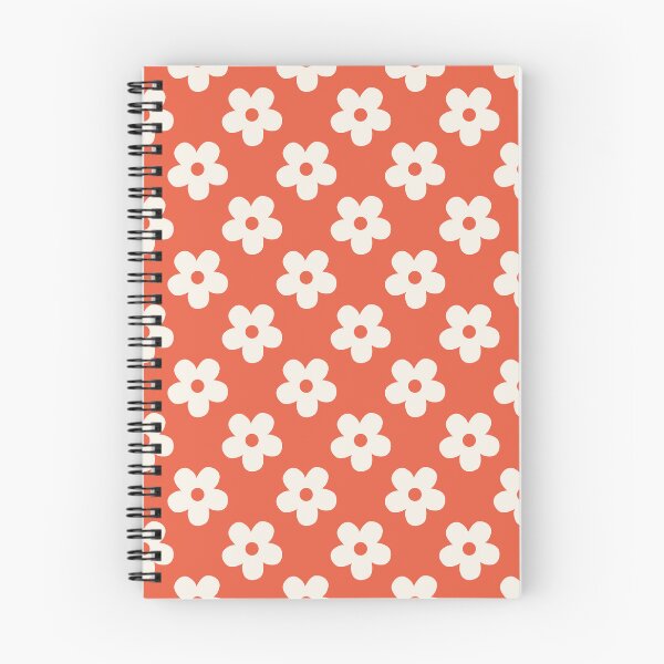 Item preview, Orange Floral Pattern | Beige and Terracotta Flowers Pattern | Retro Cream and Orange Floral Design | Preppy Cream Flower Pattern | Coquette Bright Coral Floral Pattern designed and sold by VivaFy.
