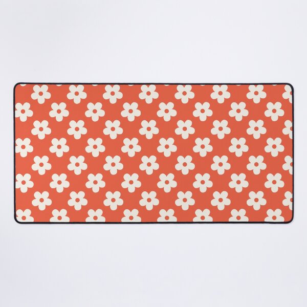 Item preview, Orange Floral Pattern | Beige and Terracotta Flowers Pattern | Retro Cream and Orange Floral Design | Preppy Cream Flower Pattern | Coquette Bright Coral Floral Pattern designed and sold by VivaFy.