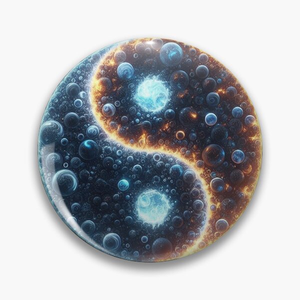 Item preview, Cosmic Yin‑Yang of Fire and Water designed and sold by TroviTutto.
