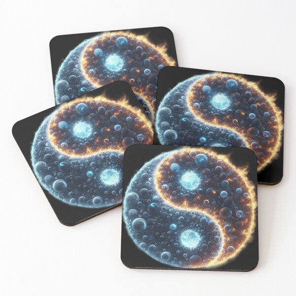 Item preview, Cosmic Yin‑Yang of Fire and Water designed and sold by TroviTutto.