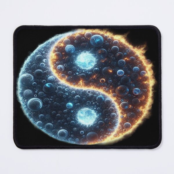 Item preview, Cosmic Yin‑Yang of Fire and Water designed and sold by TroviTutto.