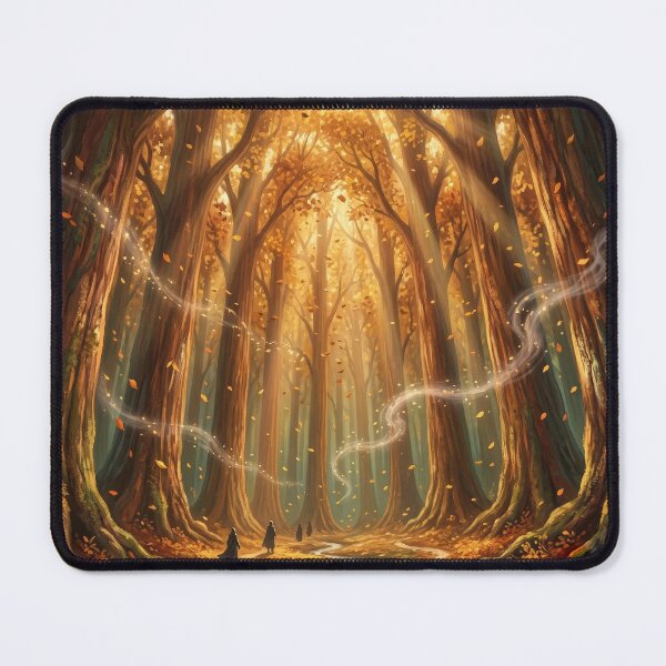 Item preview, Lothlorien Golden Forest Lord of the Rings Elven Wood Landscape designed and sold by LunaMarkos.